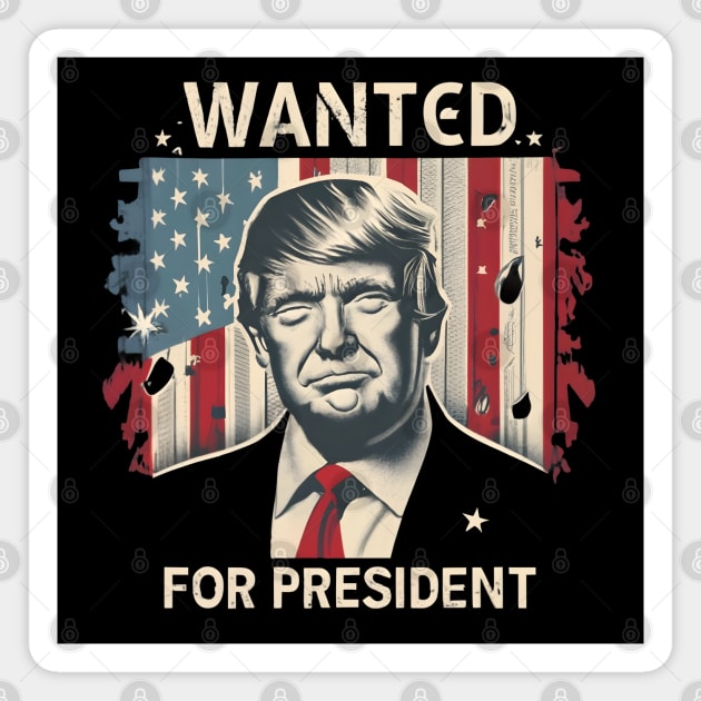 Donald Trump - WANTED...For President. Magnet by TooplesArt